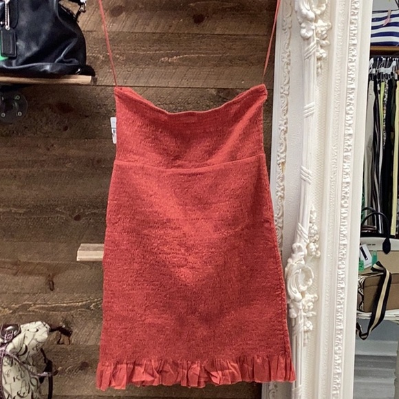 NWT Free People Beach Babe Smocked Bodycon Dress size Large - Picture 4 of 10